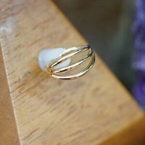 BVLA Triple Gap Seam Ring 18g 5/16" Yellow Gold Seam Ring